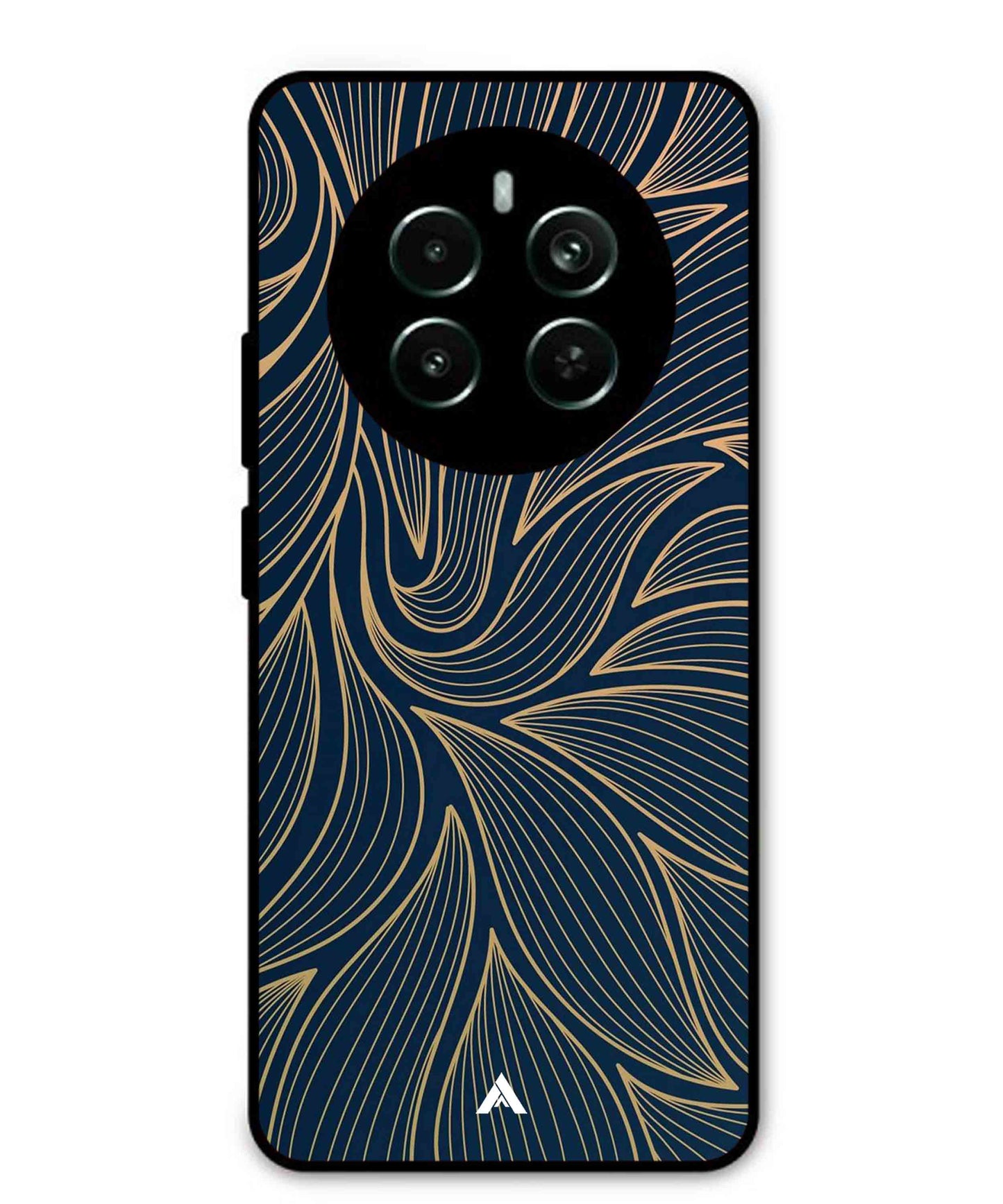 Stripe Pattern 18 Metal Back Cover Phone Case for Realme 12 Pro Plus