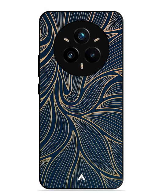 Stripe Pattern 18 Metal Back Cover Phone Case for Realme 14 Pro Plus