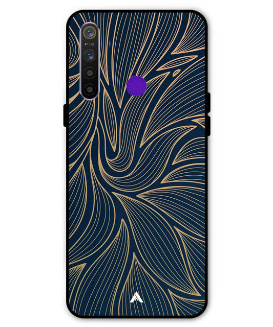Stripe Pattern 18 Metal Back Cover Phone Case for Realme 5i