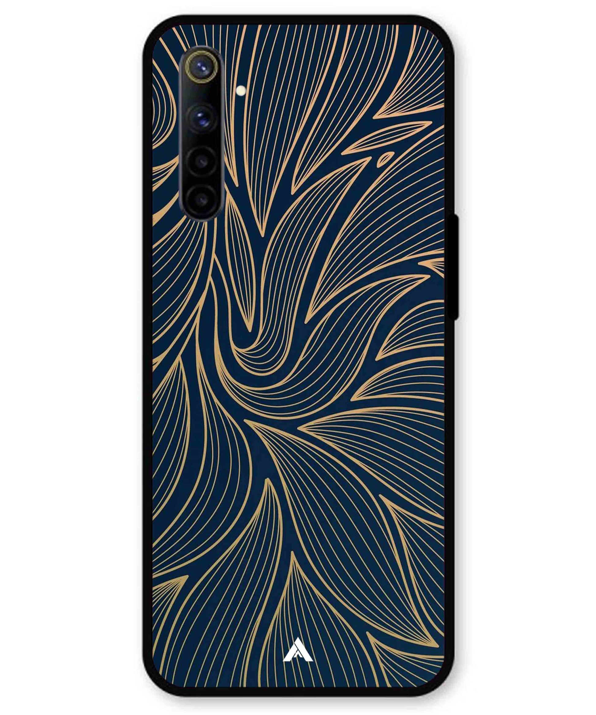Stripe Pattern 18 Metal Back Cover Phone Case for Realme 6