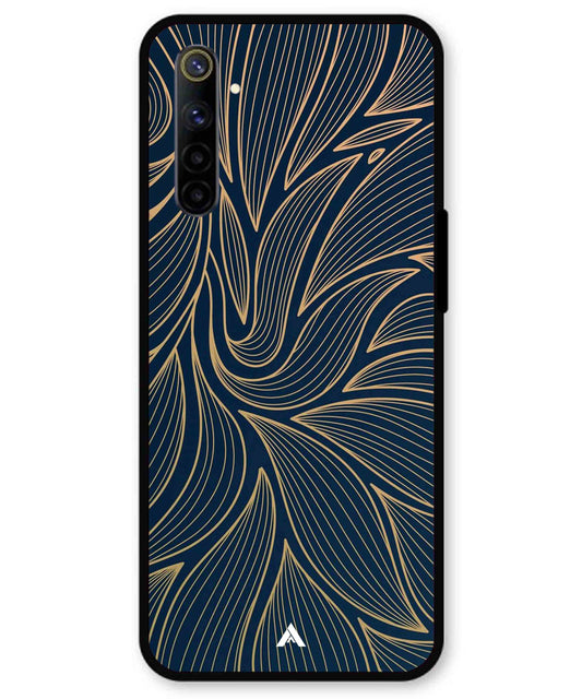 Stripe Pattern 18 Metal Back Cover Phone Case for Realme 6i