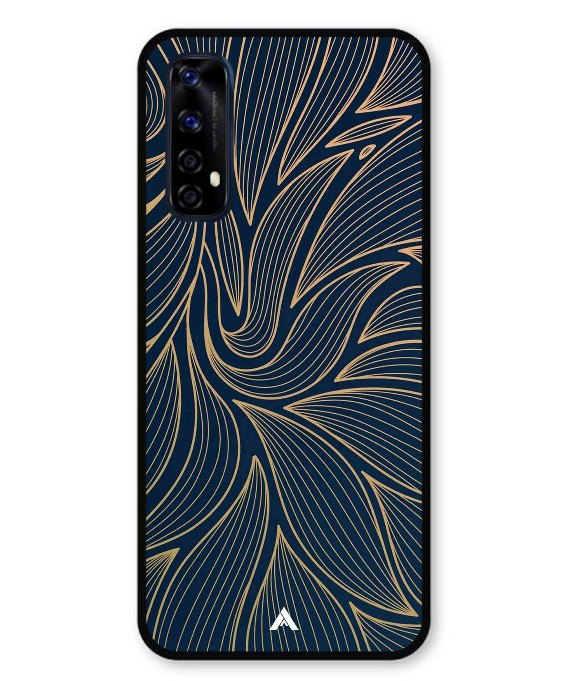 Stripe Pattern 18 Metal Back Cover Phone Case for Realme 7