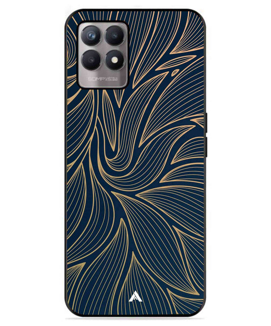 Stripe Pattern 18 Metal Back Cover Phone Case for Realme 8 4G