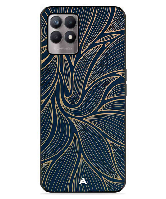 Stripe Pattern 18 Metal Back Cover Phone Case for Realme 8 Pro