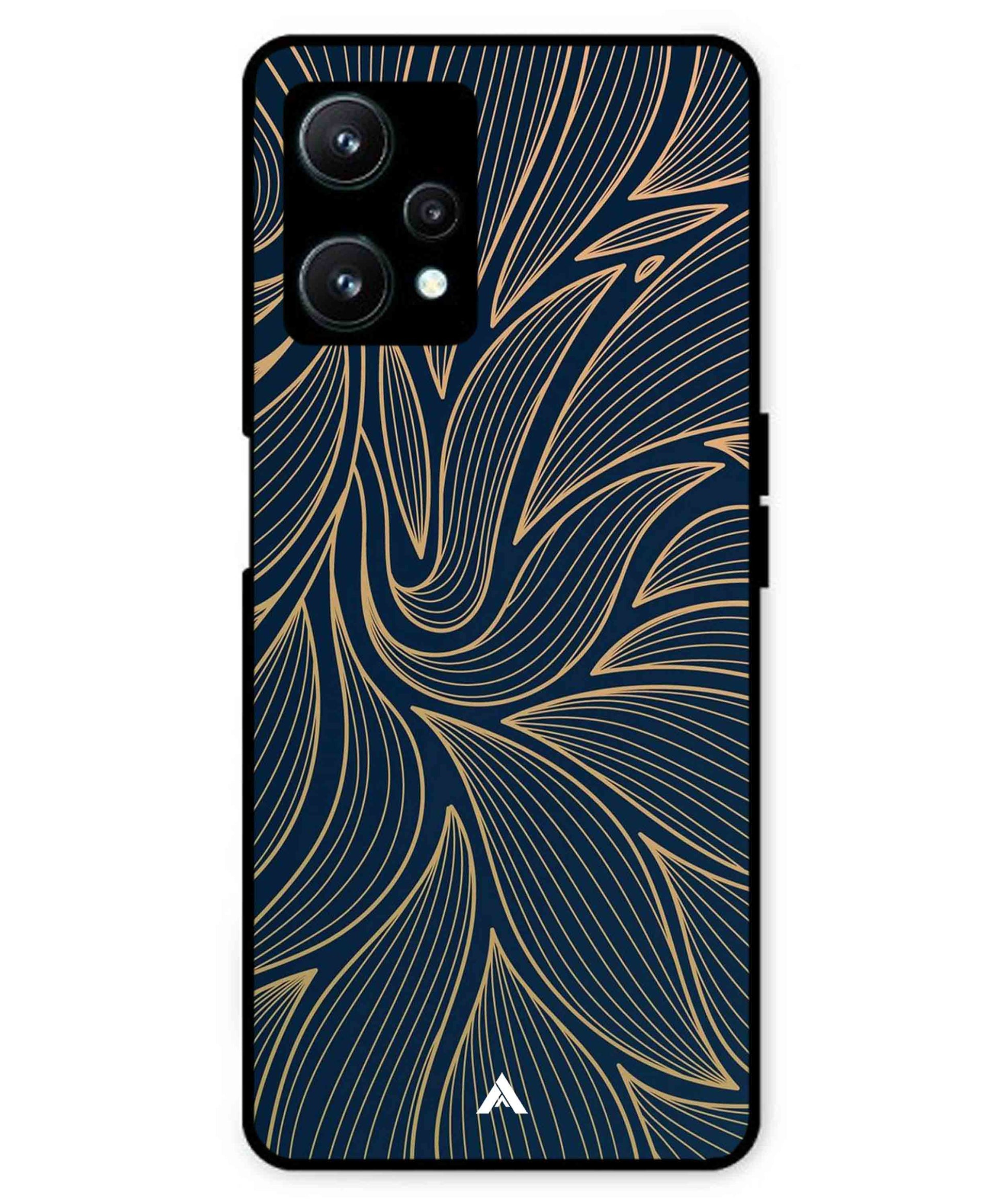 Stripe Pattern 18 Metal Back Cover Phone Case for Realme 9 SE