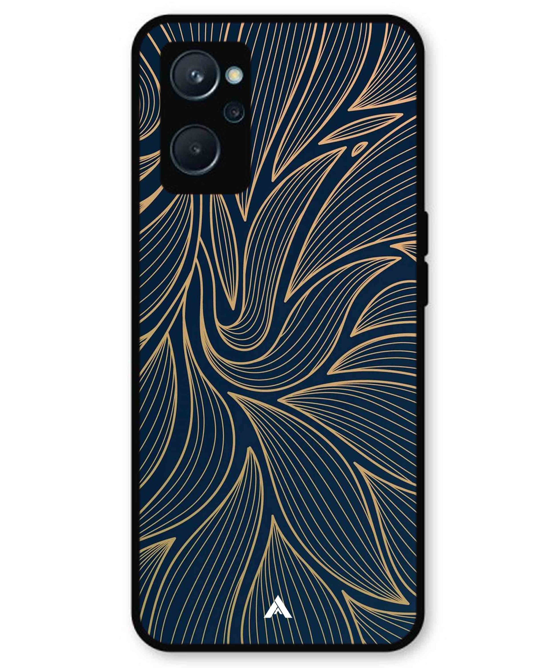 Stripe Pattern 18 Metal Back Cover Phone Case for Realme 9i