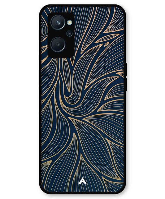 Stripe Pattern 18 Metal Back Cover Phone Case for Realme 9i
