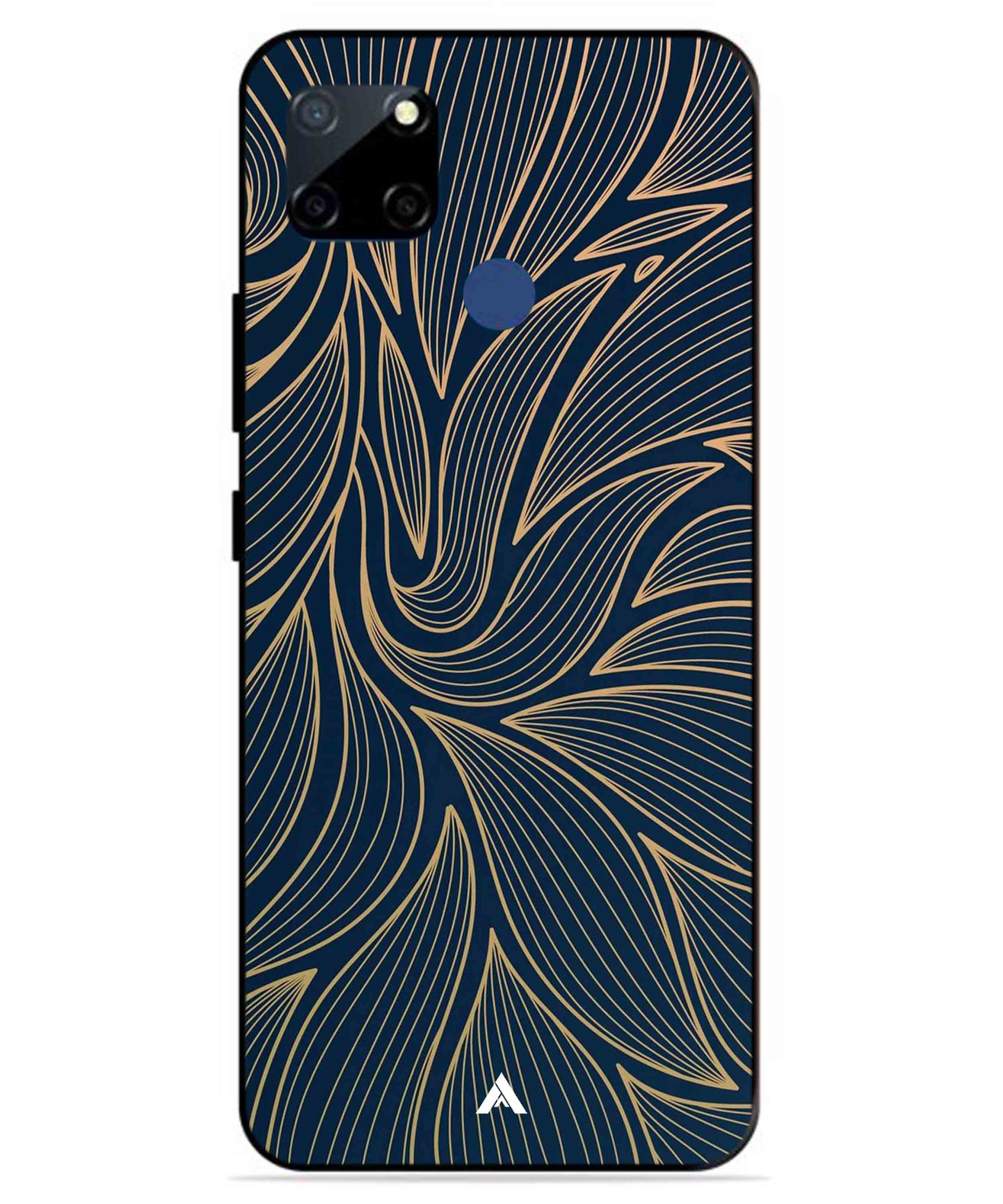 Stripe Pattern 18 Metal Back Cover Phone Case for Realme C23