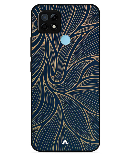 Stripe Pattern 18 Metal Back Cover Phone Case for Realme C25Y