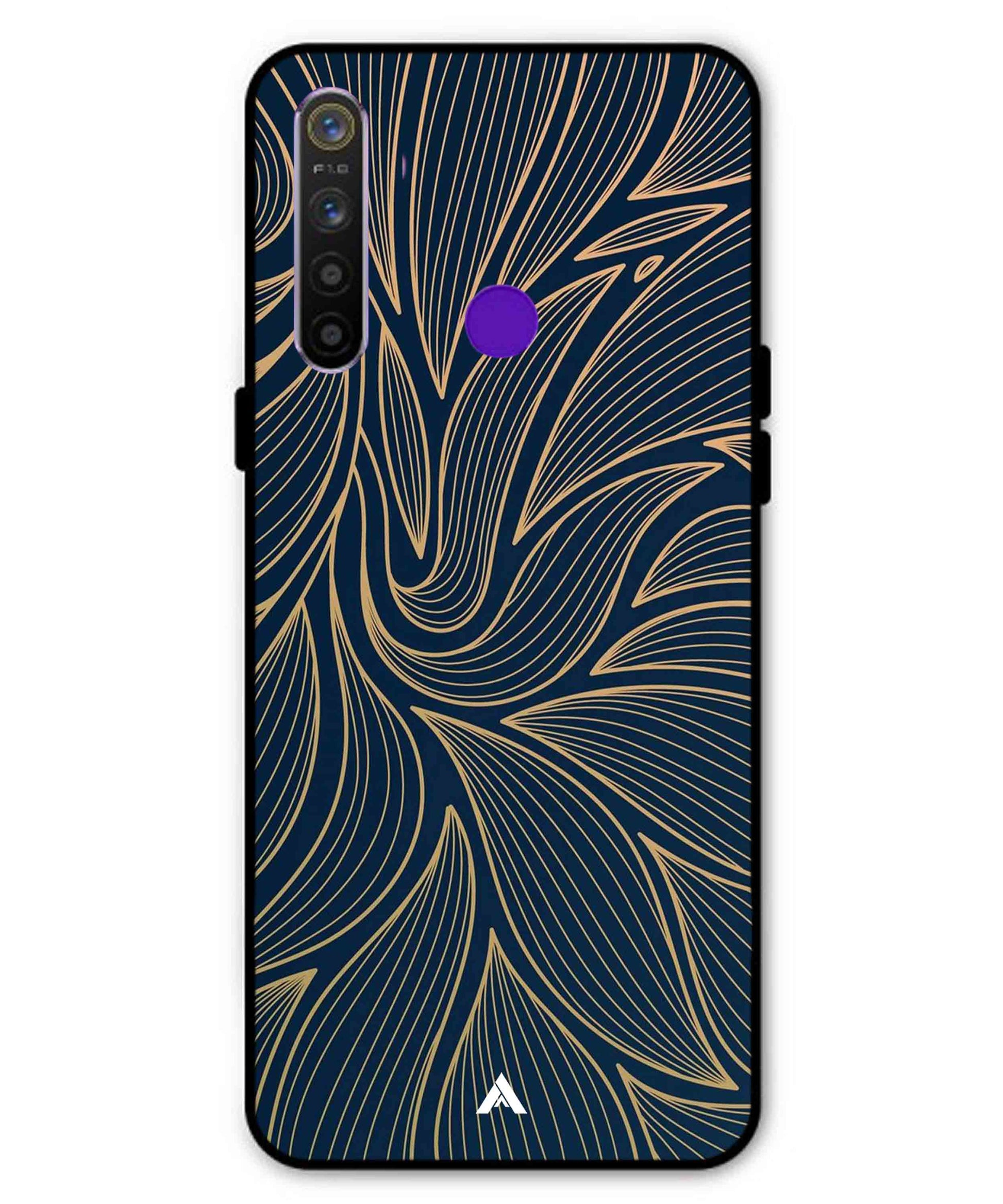Stripe Pattern 18 Metal Back Cover Phone Case for Realme Narzo 10