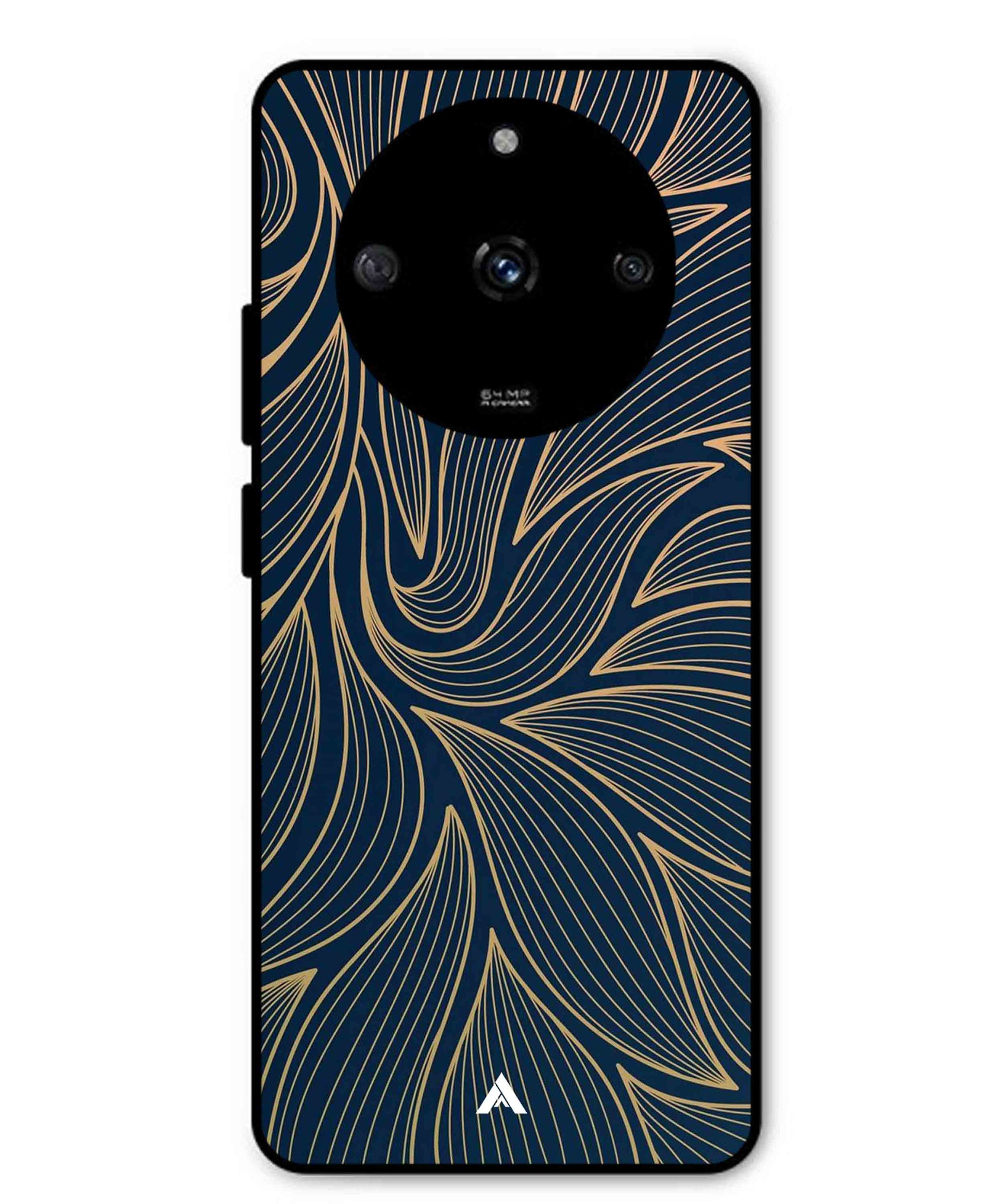Stripe Pattern 18 Metal Back Cover Phone Case for Realme Narzo 60