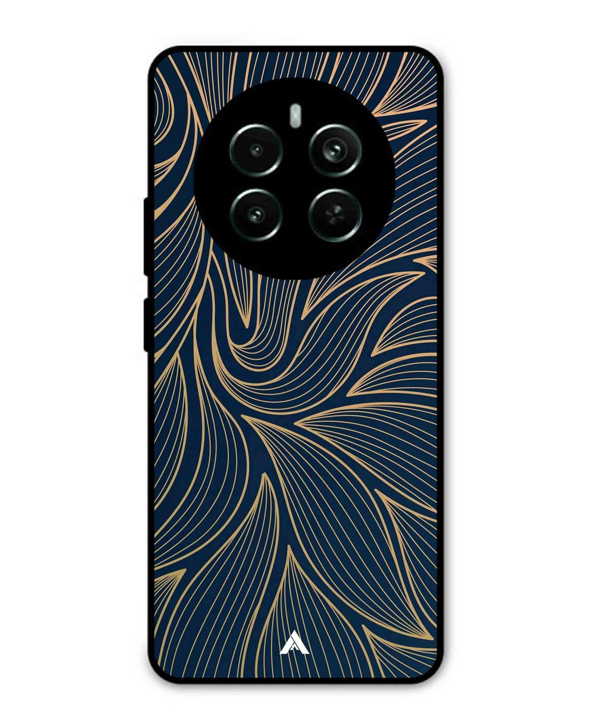 Stripe Pattern 18 Metal Back Cover Phone Case for Realme Narzo 70 Pro