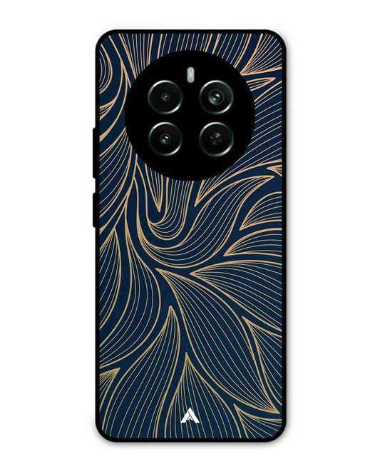 Stripe Pattern 18 Metal Back Cover Phone Case for Realme Narzo 70 Pro
