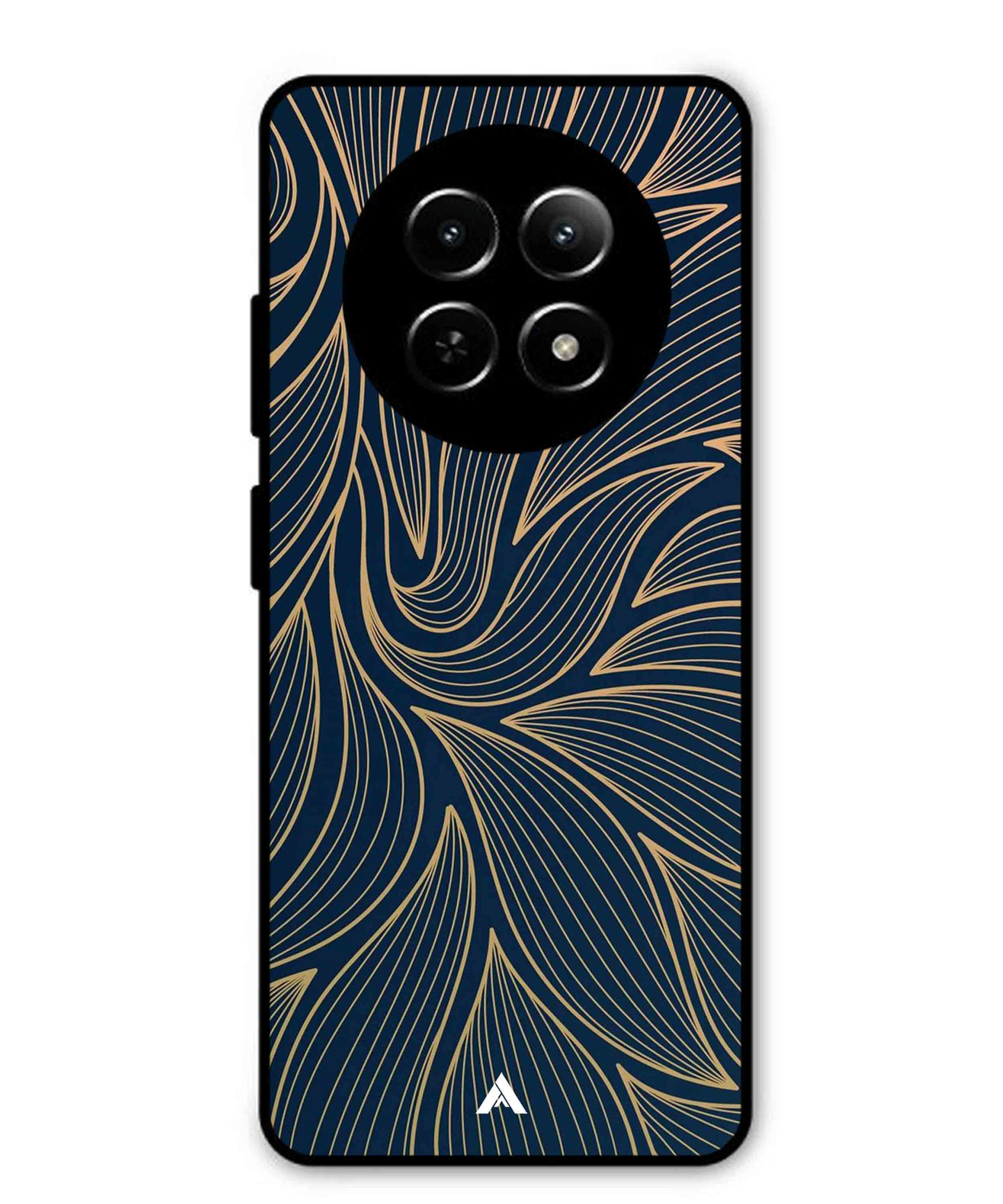Stripe Pattern 18 Metal Back Cover Phone Case for Realme Narzo N65