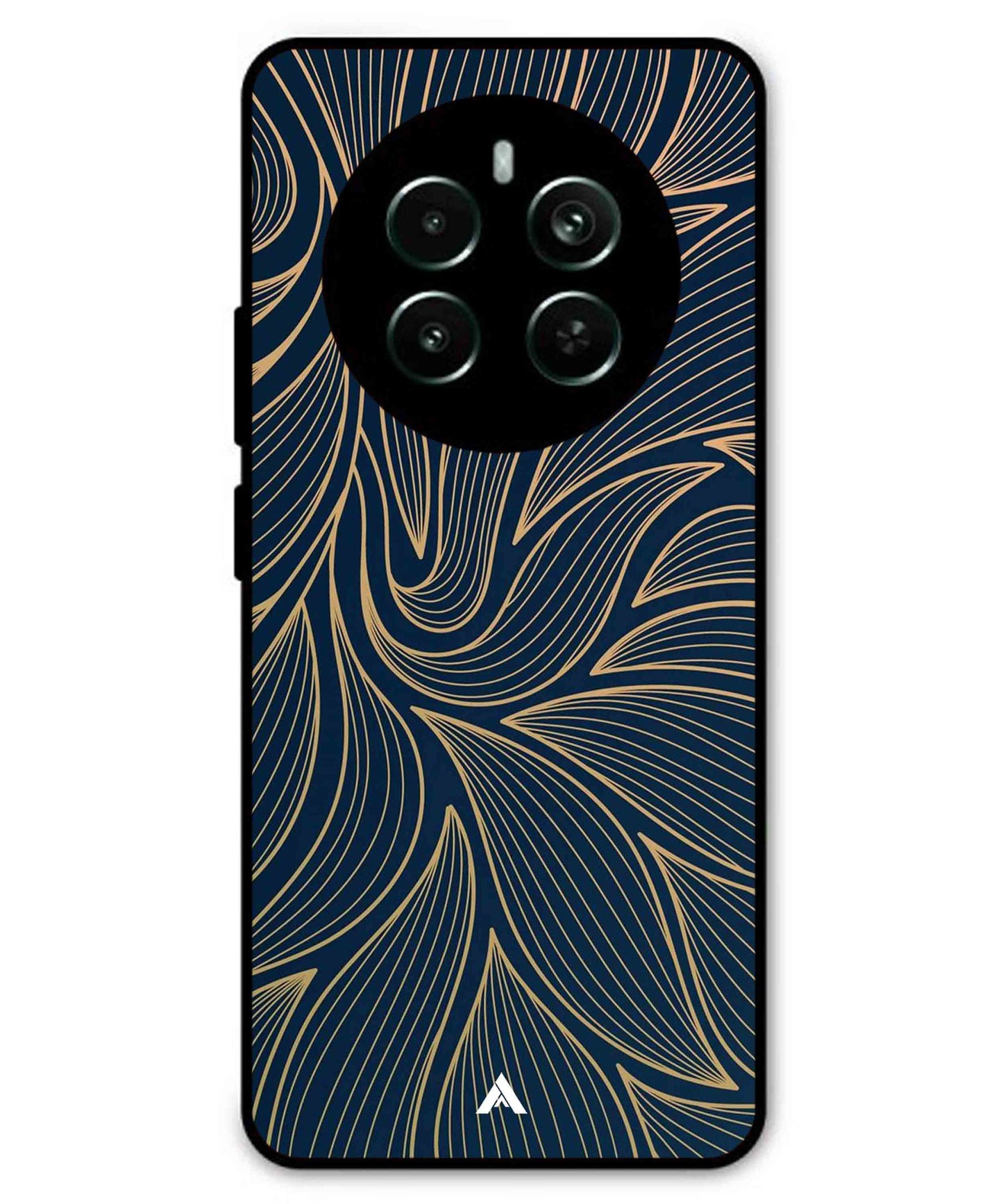 Stripe Pattern 18 Metal Back Cover Phone Case for Realme P1