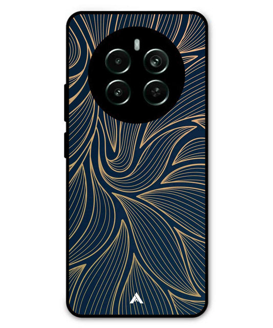 Stripe Pattern 18 Metal Back Cover Phone Case for Realme P1 Pro