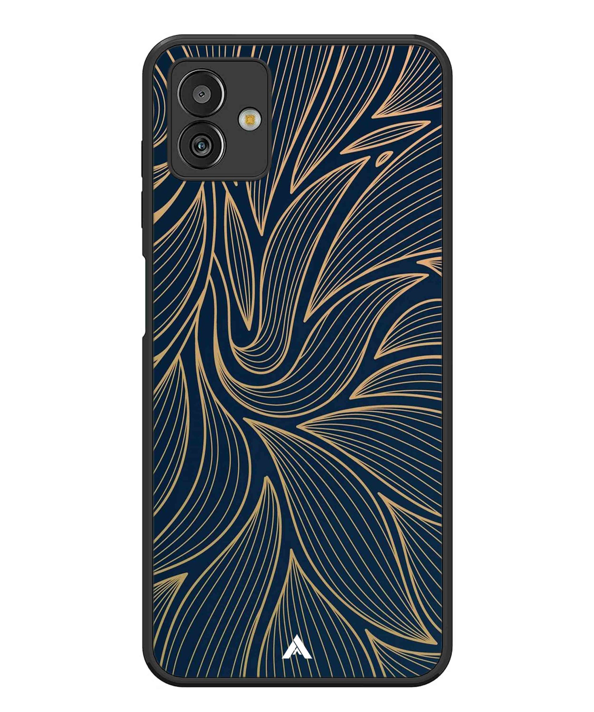 Stripe Pattern 18 Metal Back Cover Phone Case for Samsugn Galaxy M13 5G