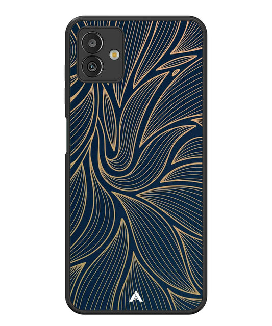 Stripe Pattern 18 Metal Back Cover Phone Case for Samsugn Galaxy M13 5G