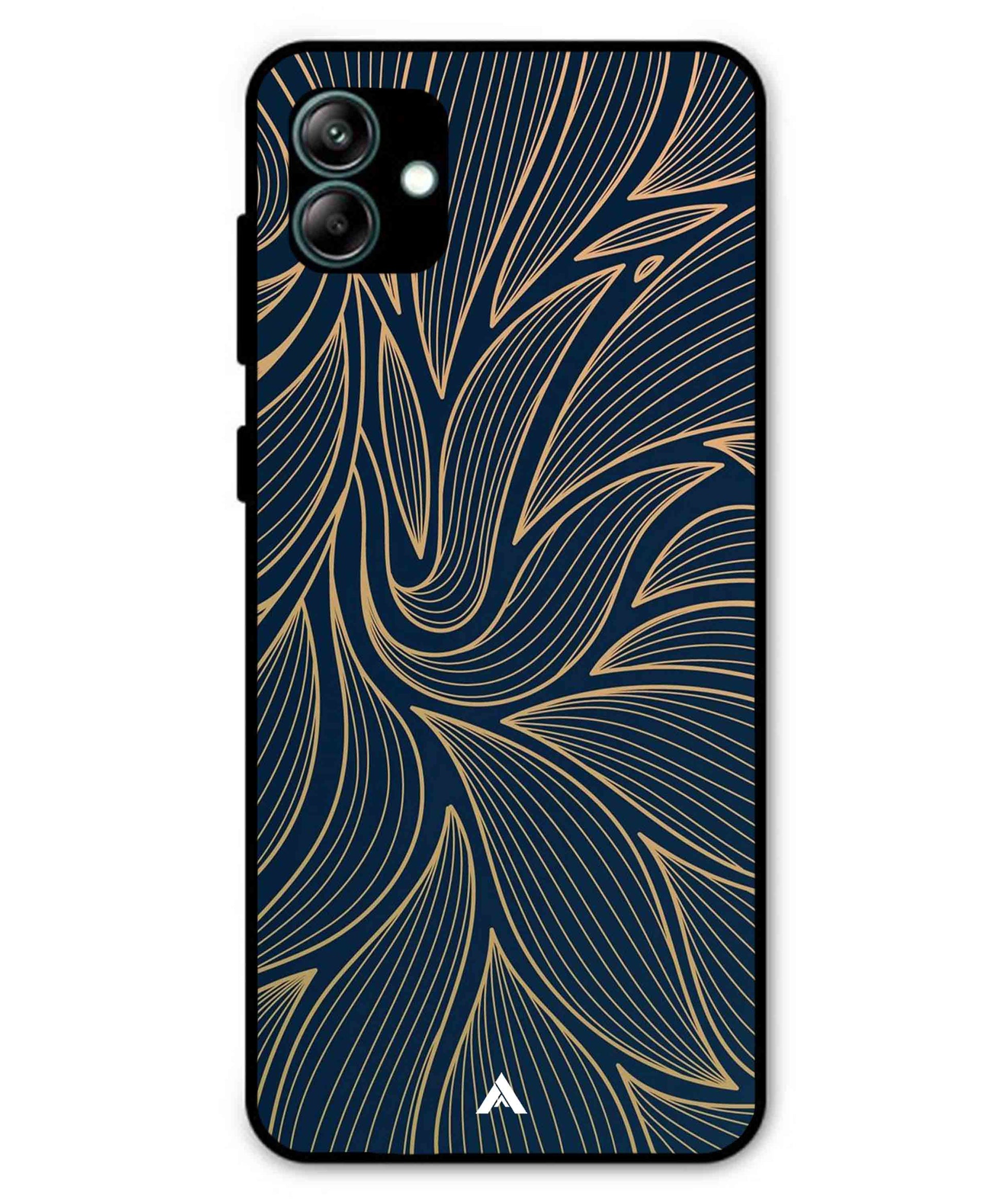Stripe Pattern 18 Metal Back Cover Phone Case for Samsung Galaxy A04
