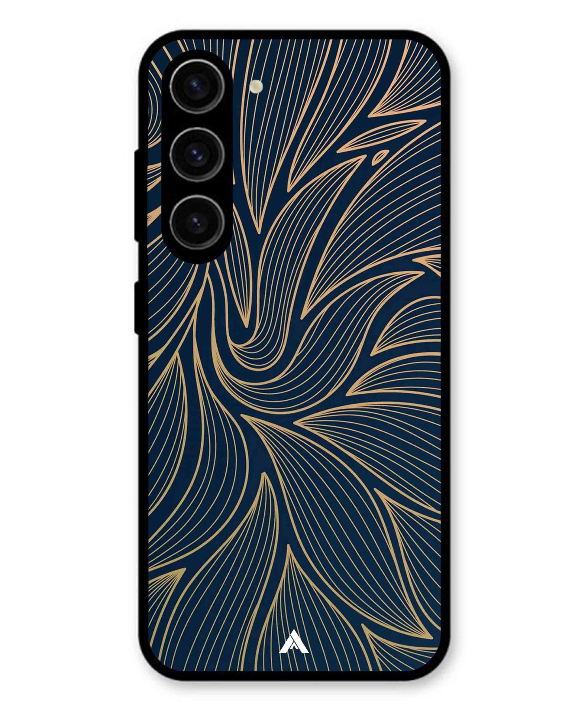 Stripe Pattern 18 Metal Back Cover Phone Case for Samsung Galaxy A36