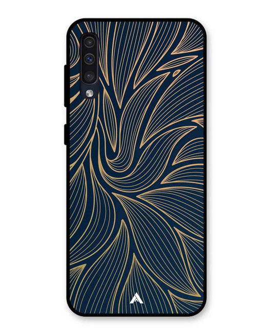 Stripe Pattern 18 Metal Back Cover Phone Case for Samsung Galaxy A50