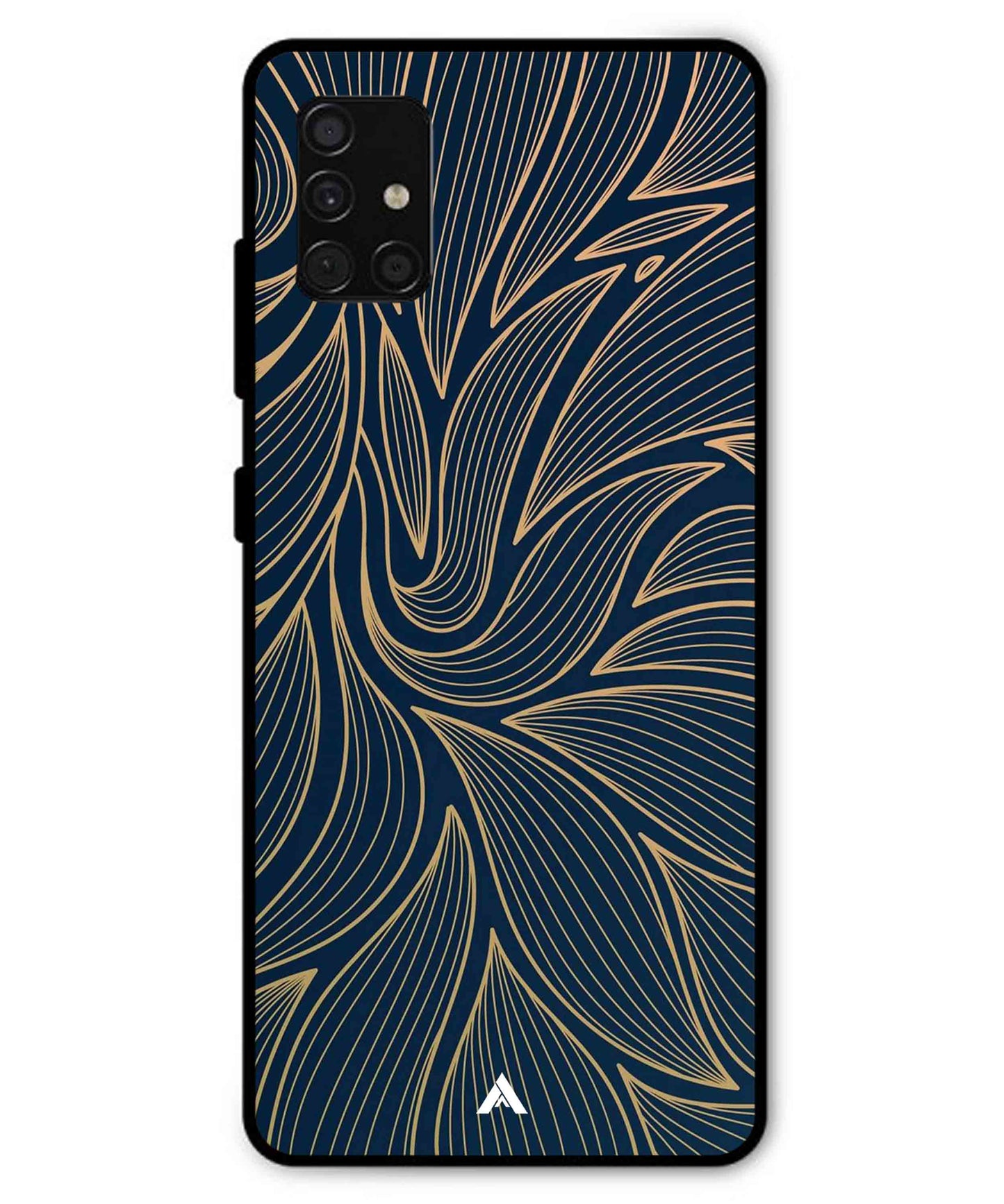 Stripe Pattern 18 Metal Back Cover Phone Case for Samsung Galaxy A51