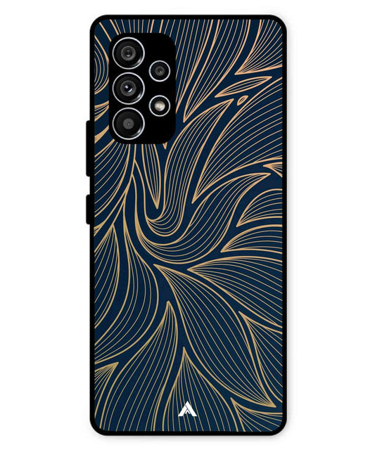 Stripe Pattern 18 Metal Back Cover Phone Case for Samsung Galaxy A53