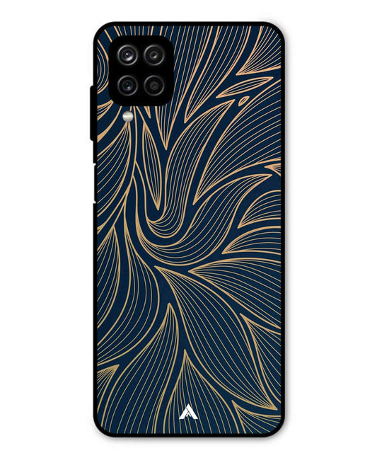 Stripe Pattern 18 Metal Back Cover Phone Case for Samsung Galaxy F12