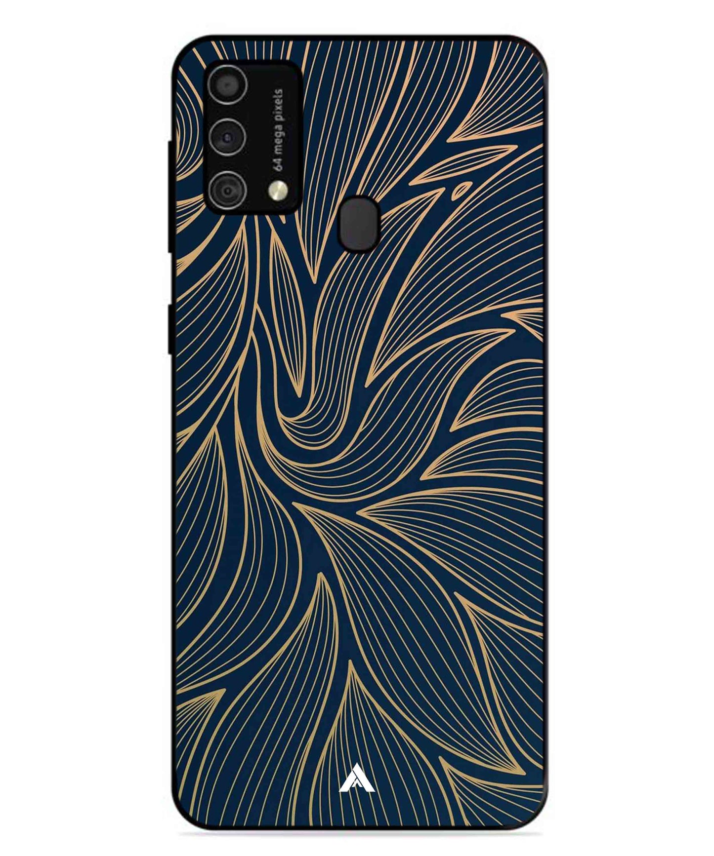 Stripe Pattern 18 Metal Back Cover Phone Case for Samsung Galaxy F41