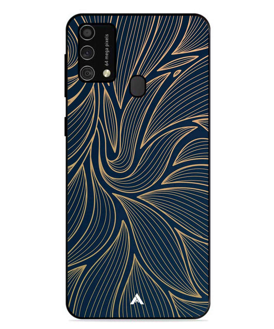 Stripe Pattern 18 Metal Back Cover Phone Case for Samsung Galaxy F41