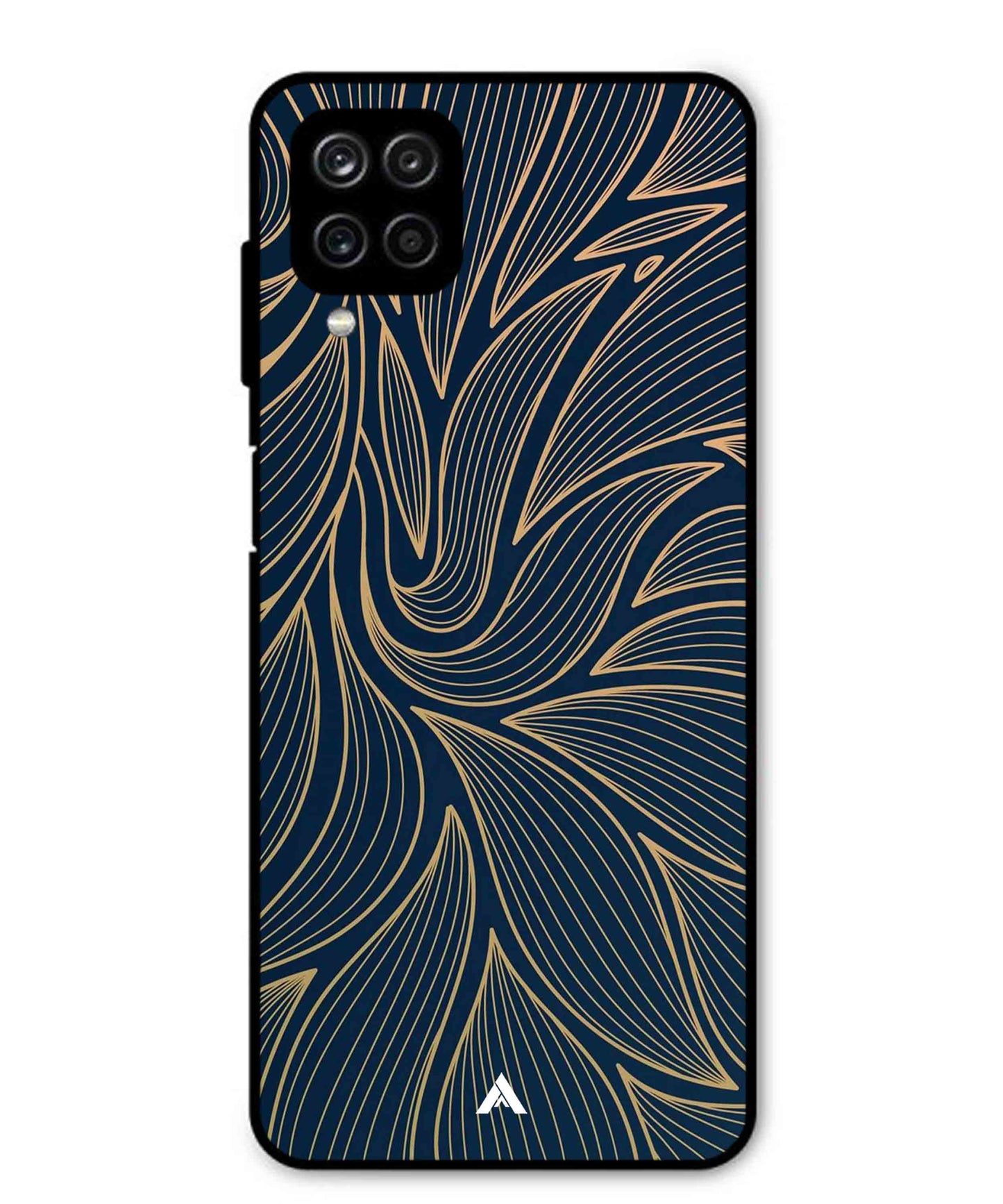 Stripe Pattern 18 Metal Back Cover Phone Case for Samsung Galaxy M12
