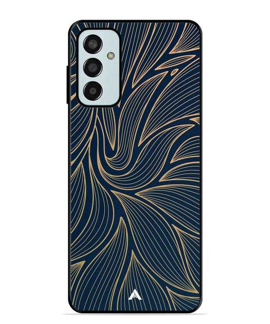 Stripe Pattern 18 Metal Back Cover Phone Case for Samsung Galaxy M13 4G