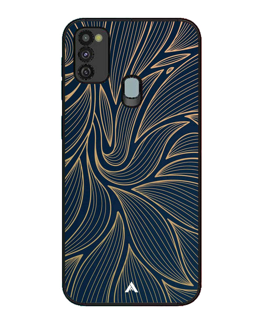 Stripe Pattern 18 Metal Back Cover Phone Case for Samsung Galaxy M30s