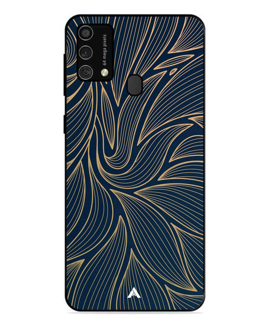 Stripe Pattern 18 Metal Back Cover Phone Case for Samsung Galaxy M31