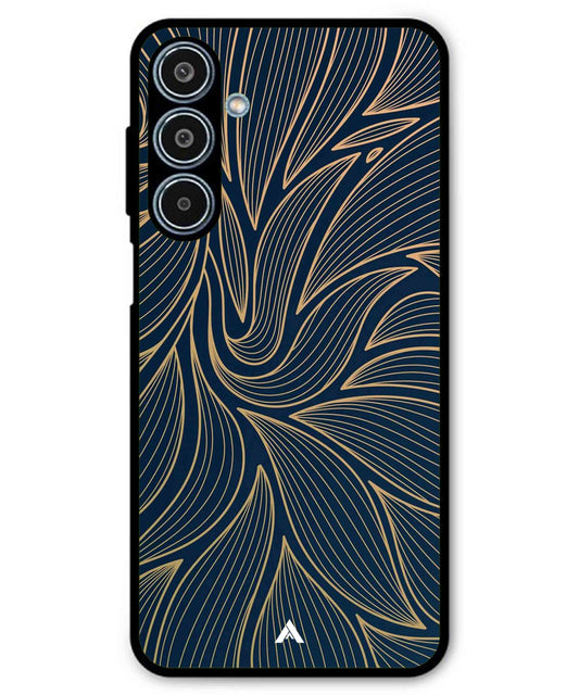 Stripe Pattern 18 Metal Back Cover Phone Case for Samsung Galaxy M35