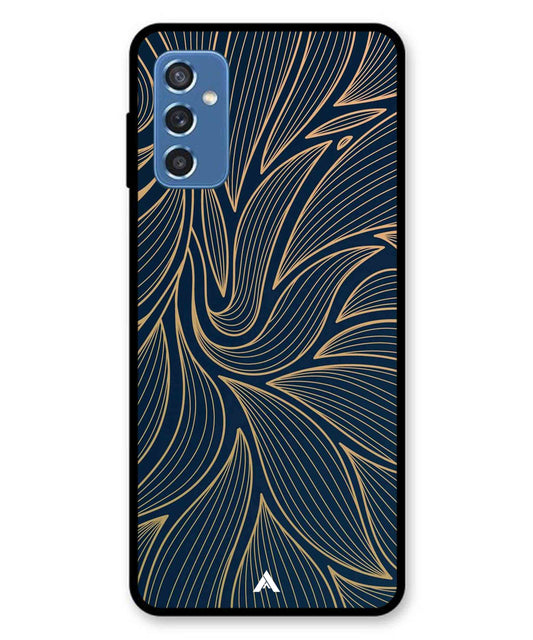 Stripe Pattern 18 Metal Back Cover Phone Case for Samsung Galaxy M52
