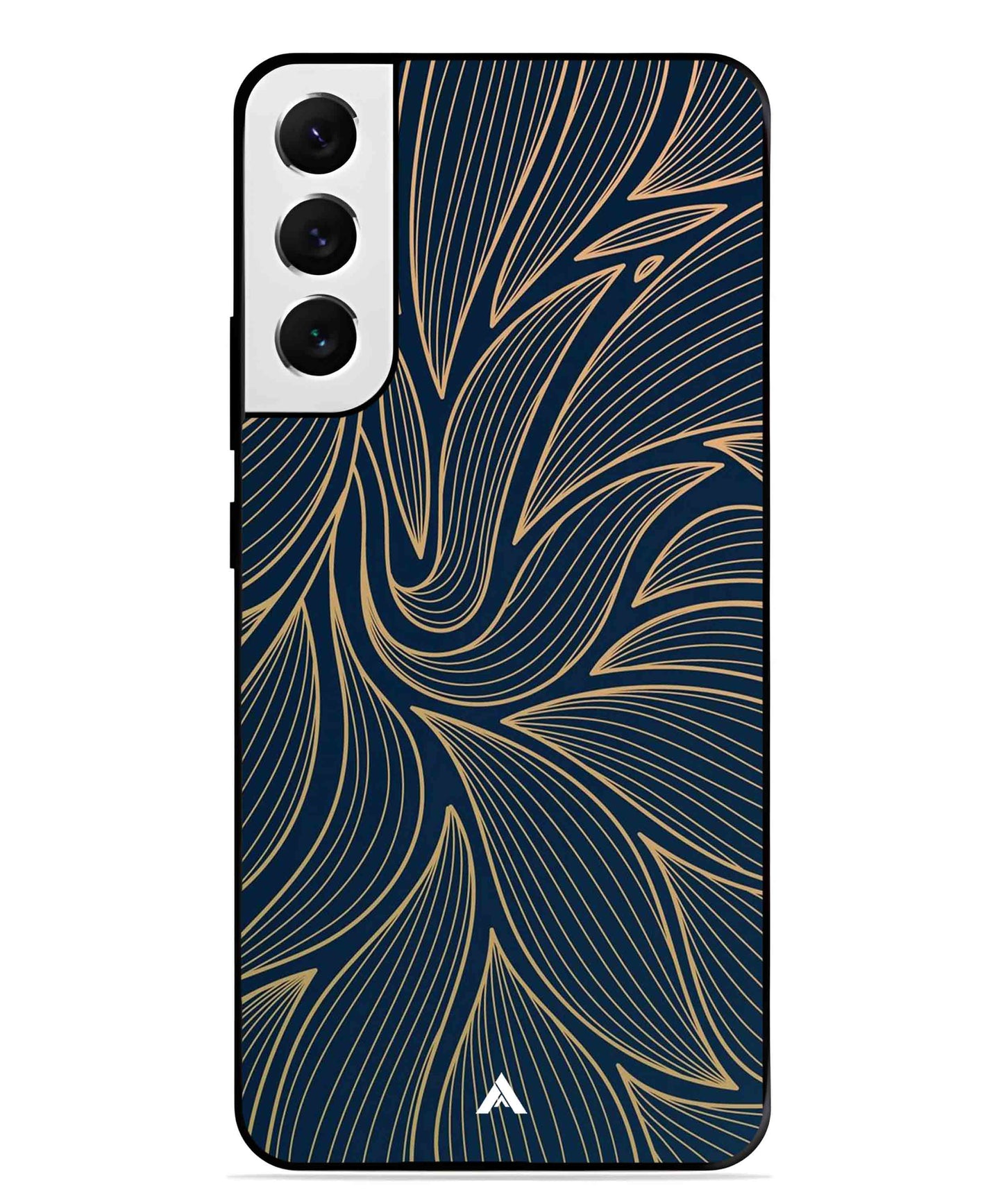 Stripe Pattern 18 Metal Back Cover Phone Case for Samsung Galaxy S21