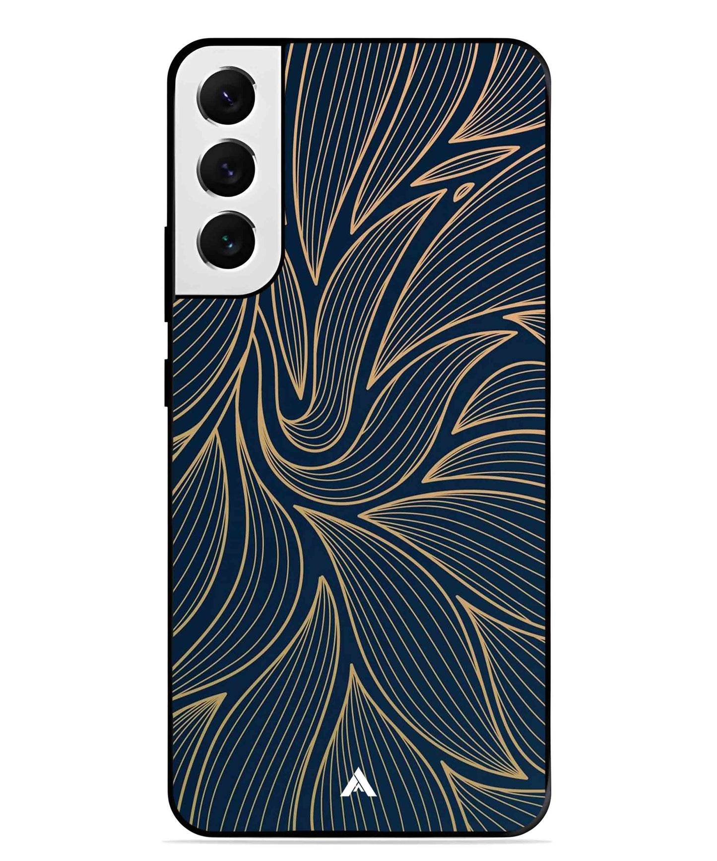 Stripe Pattern 18 Metal Back Cover Phone Case for Samsung Galaxy S22