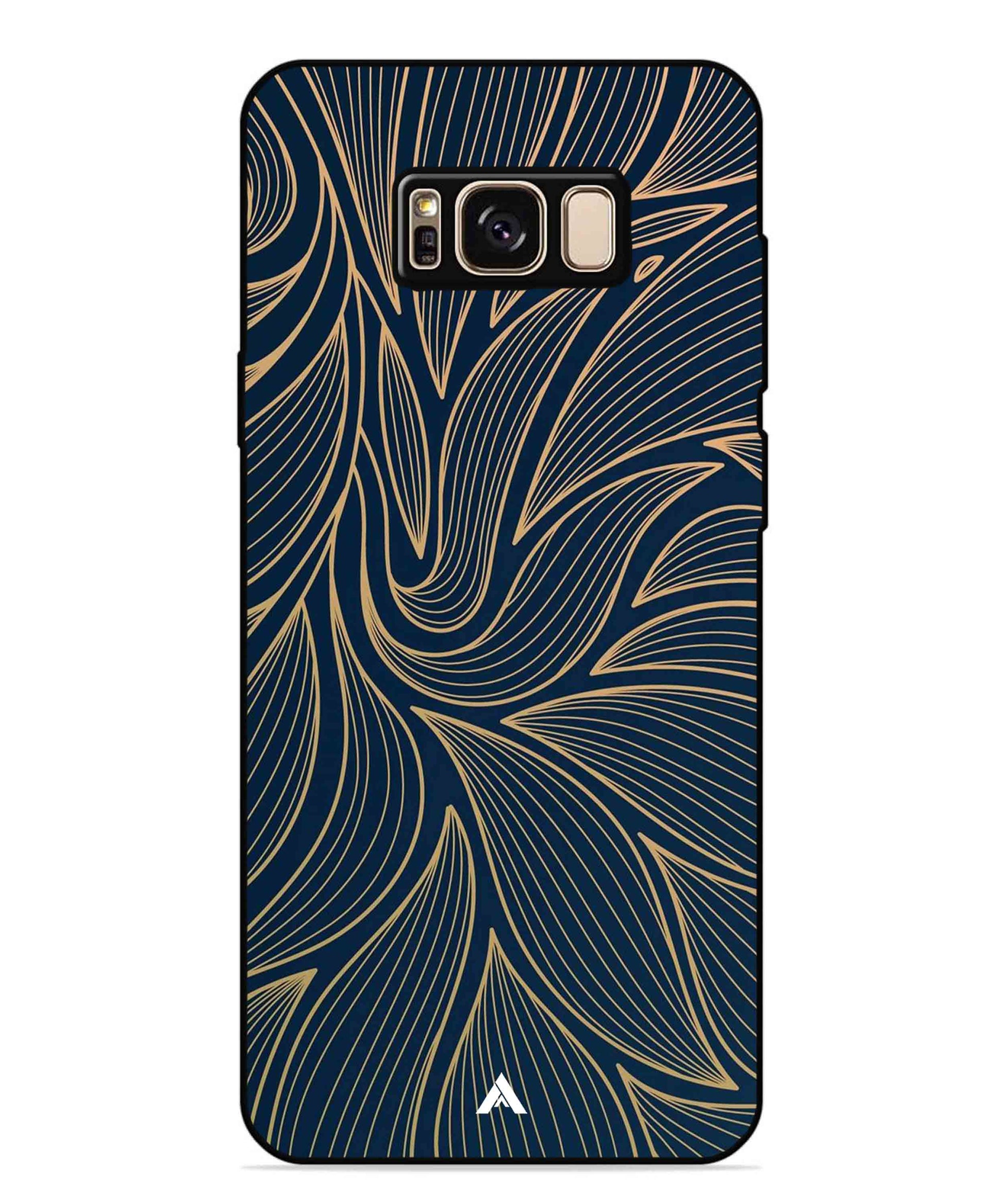 Stripe Pattern 18 Metal Back Cover Phone Case for Samsung Galaxy S8 Plus