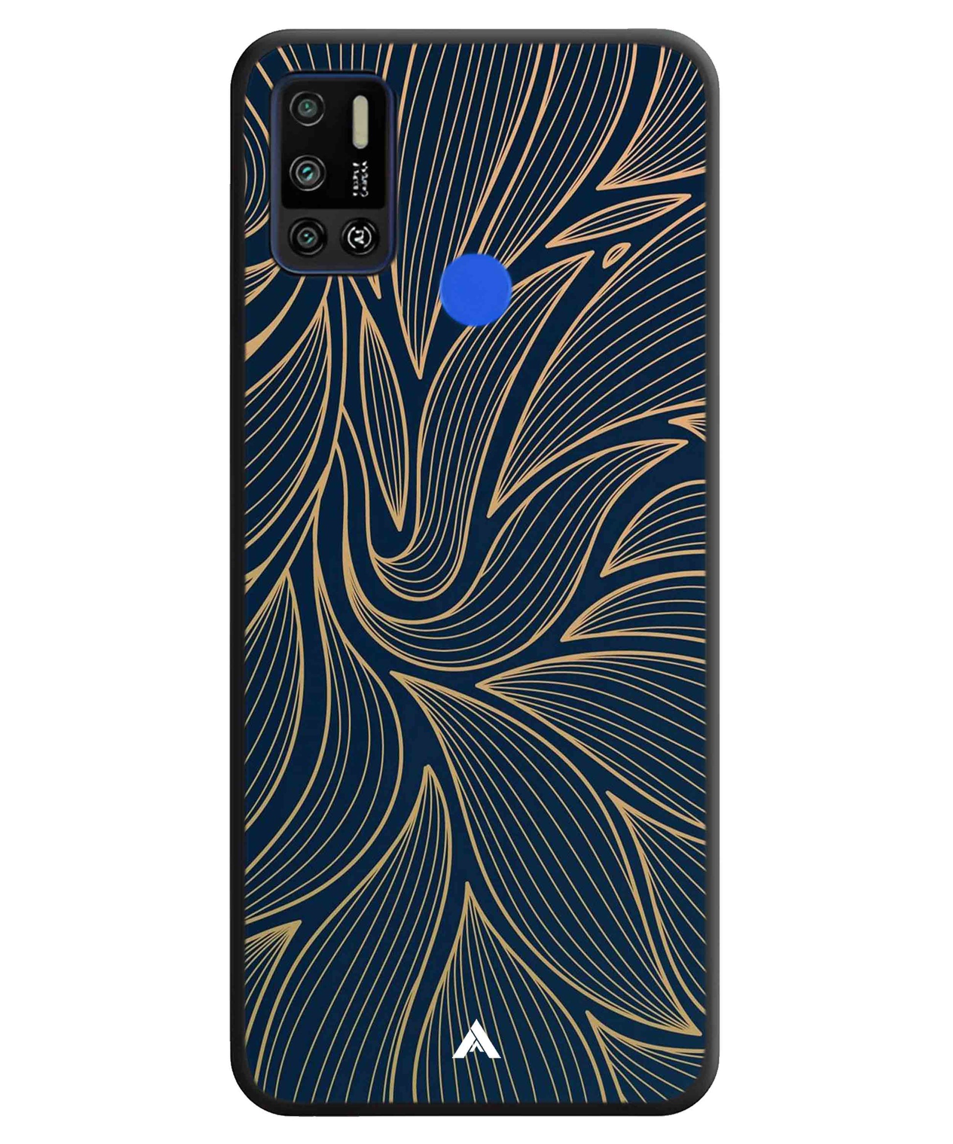 Stripe Pattern 18 Metal Back Cover Phone Case for Tecno Spark 6 Air