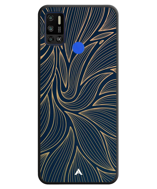 Stripe Pattern 18 Metal Back Cover Phone Case for Tecno Spark 6 Air
