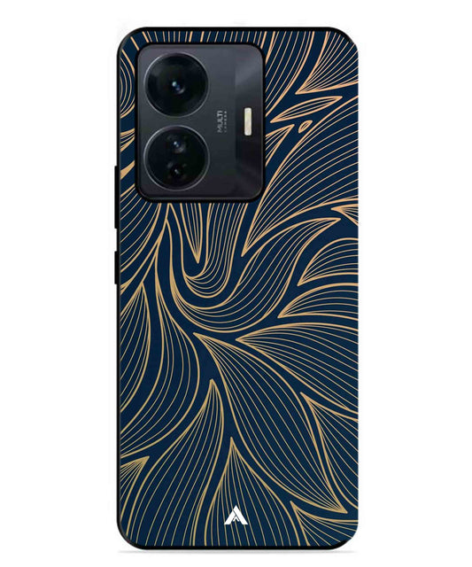 Stripe Pattern 18 Metal Back Cover Phone Case for Vivo T1 Pro