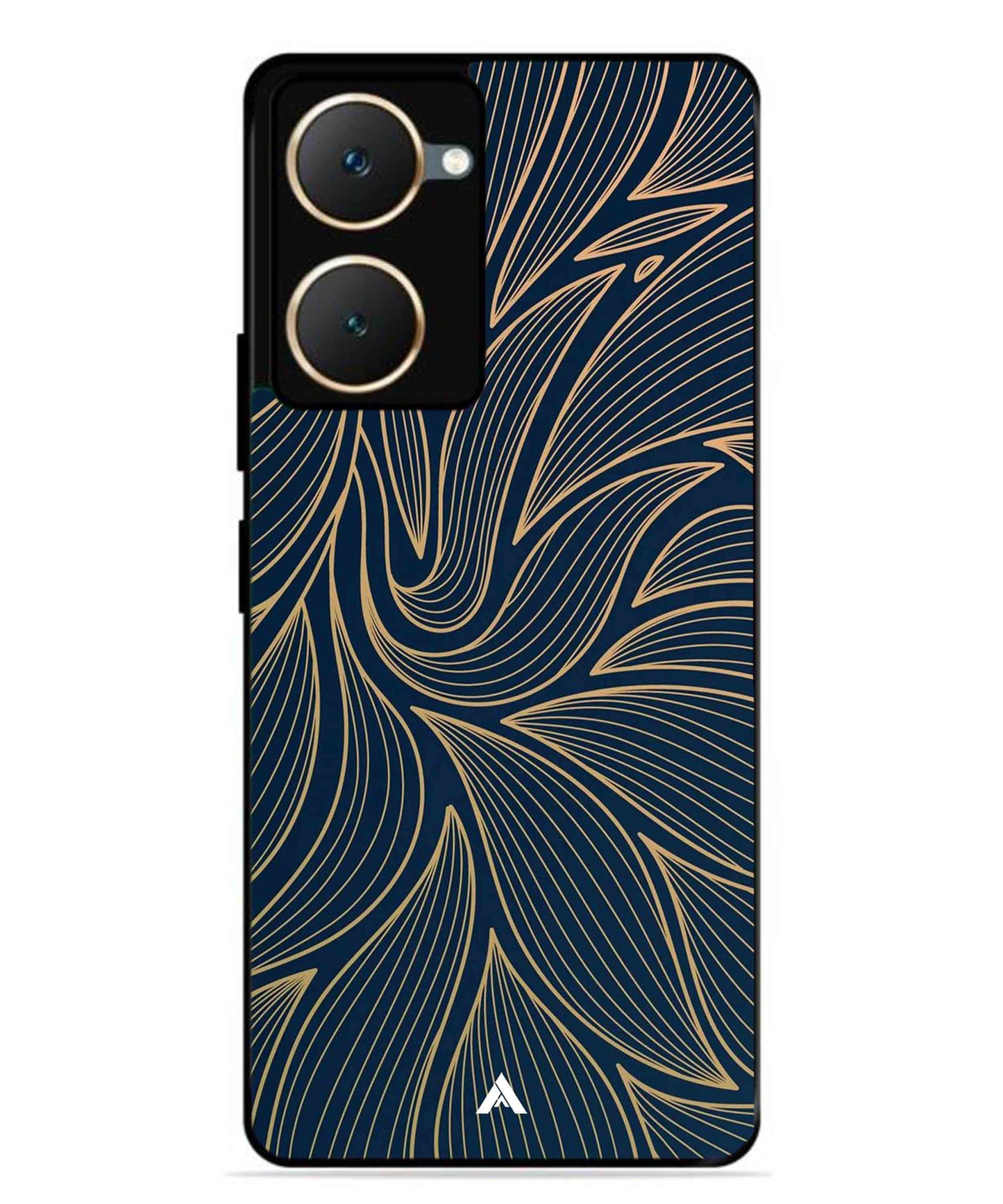 Stripe Pattern 18 Metal Back Cover Phone Case for Vivo T3 Lite