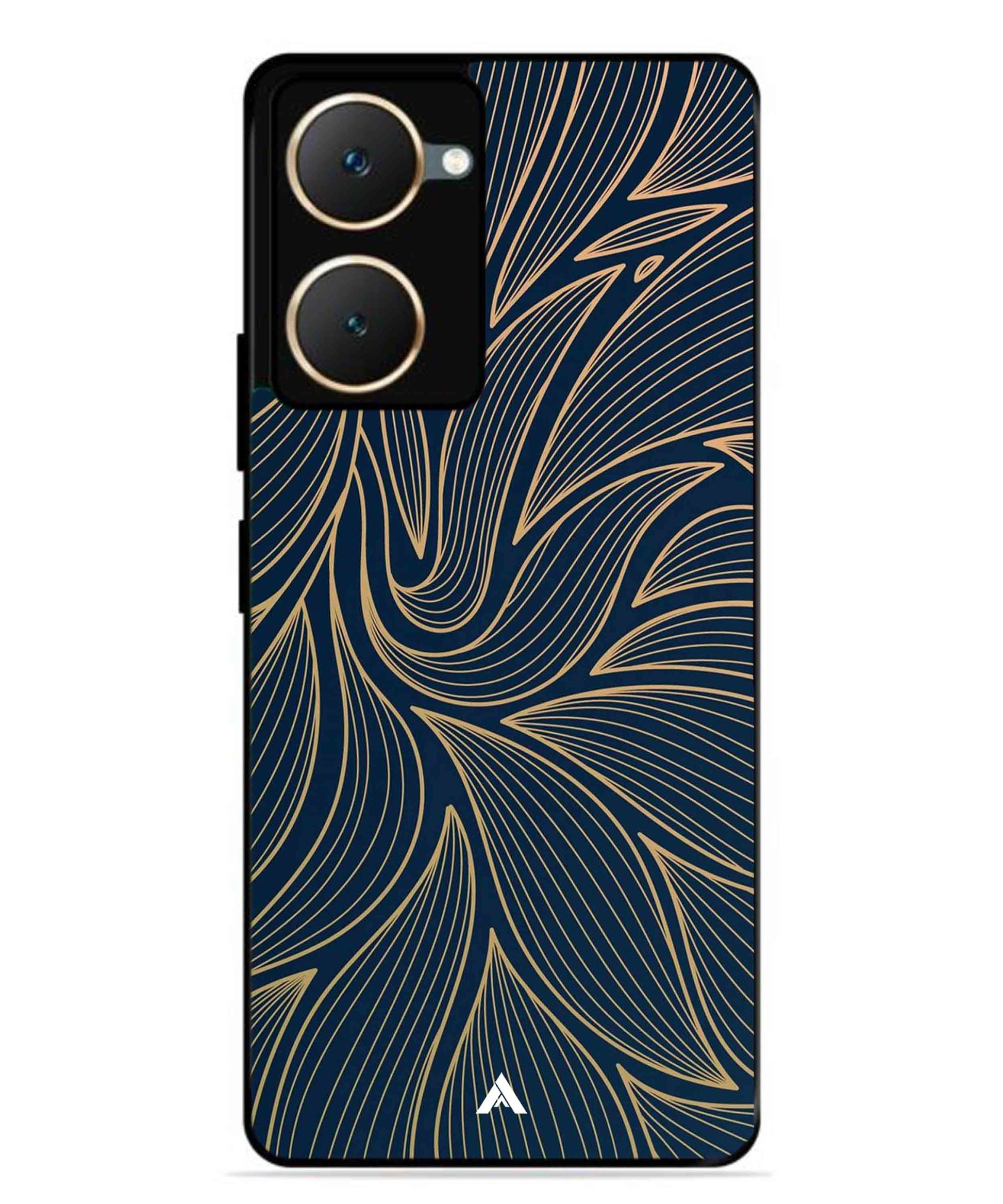 Stripe Pattern 18 Metal Back Cover Phone Case for Vivo T3 Lite
