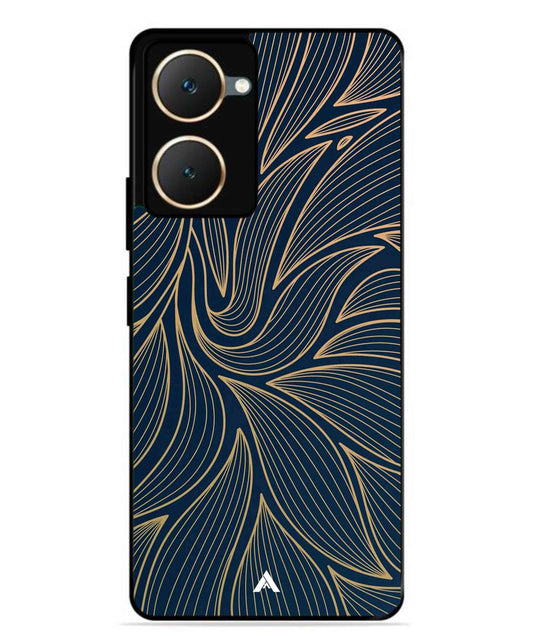 Stripe Pattern 18 Metal Back Cover Phone Case for Vivo T3 Lite