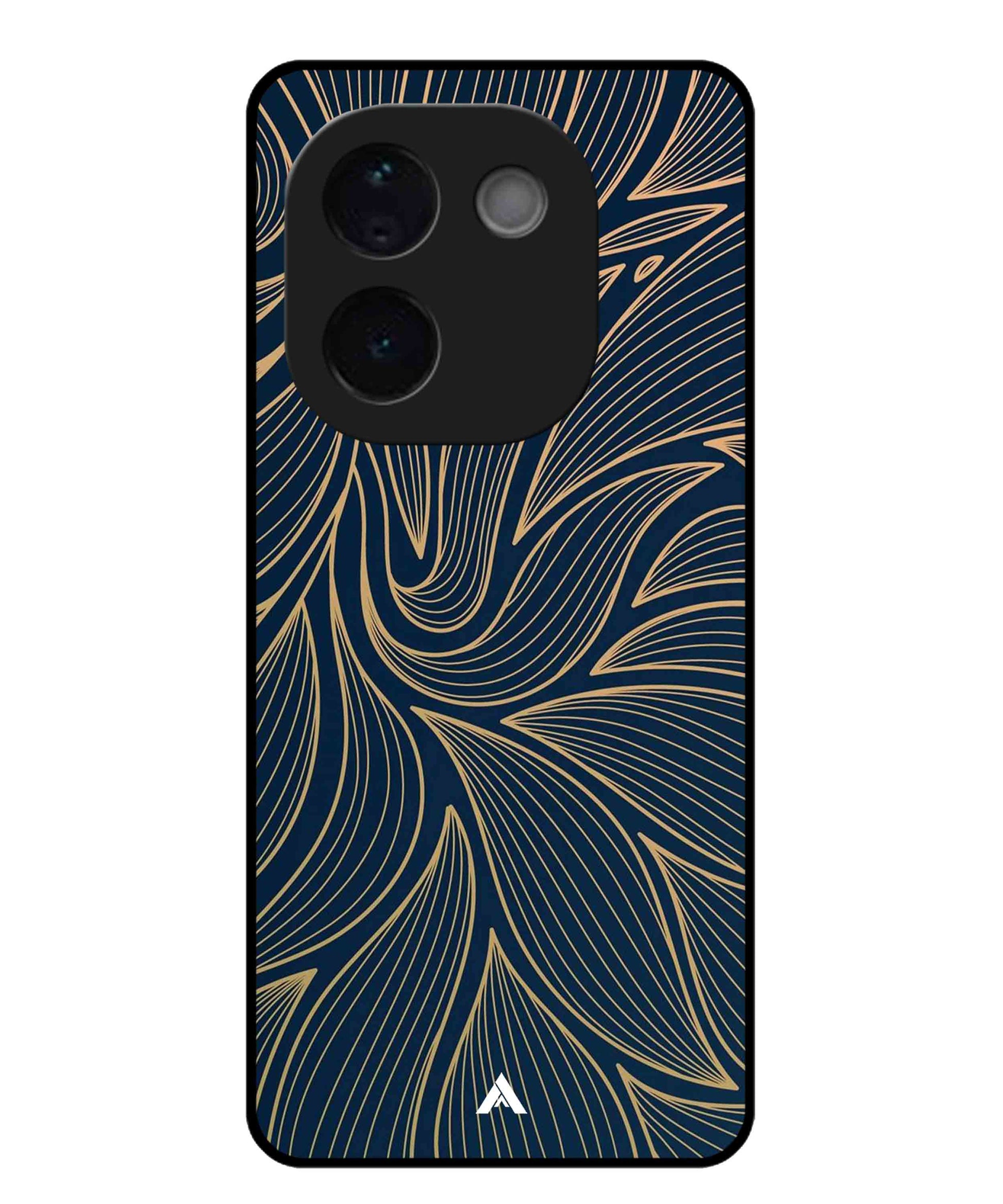 Stripe Pattern 18 Metal Back Cover Phone Case for Vivo T3 Pro
