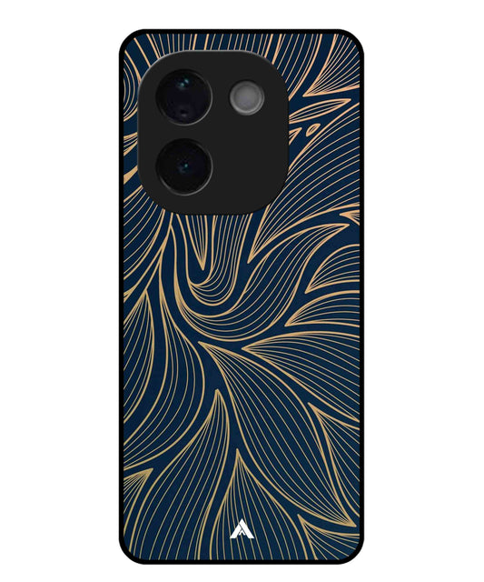 Stripe Pattern 18 Metal Back Cover Phone Case for Vivo T3 Pro