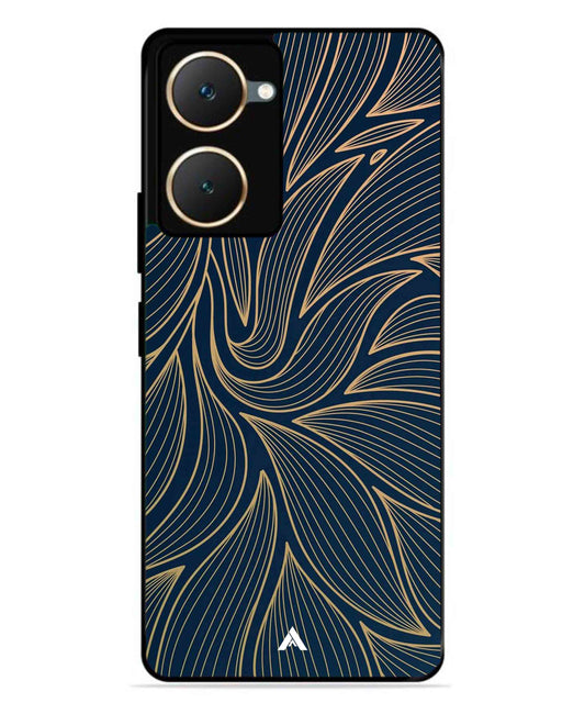Stripe Pattern 18 Metal Back Cover Phone Case for Vivo Y03 4G