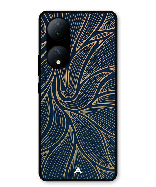 Stripe Pattern 18 Metal Back Cover Phone Case for Vivo Y100