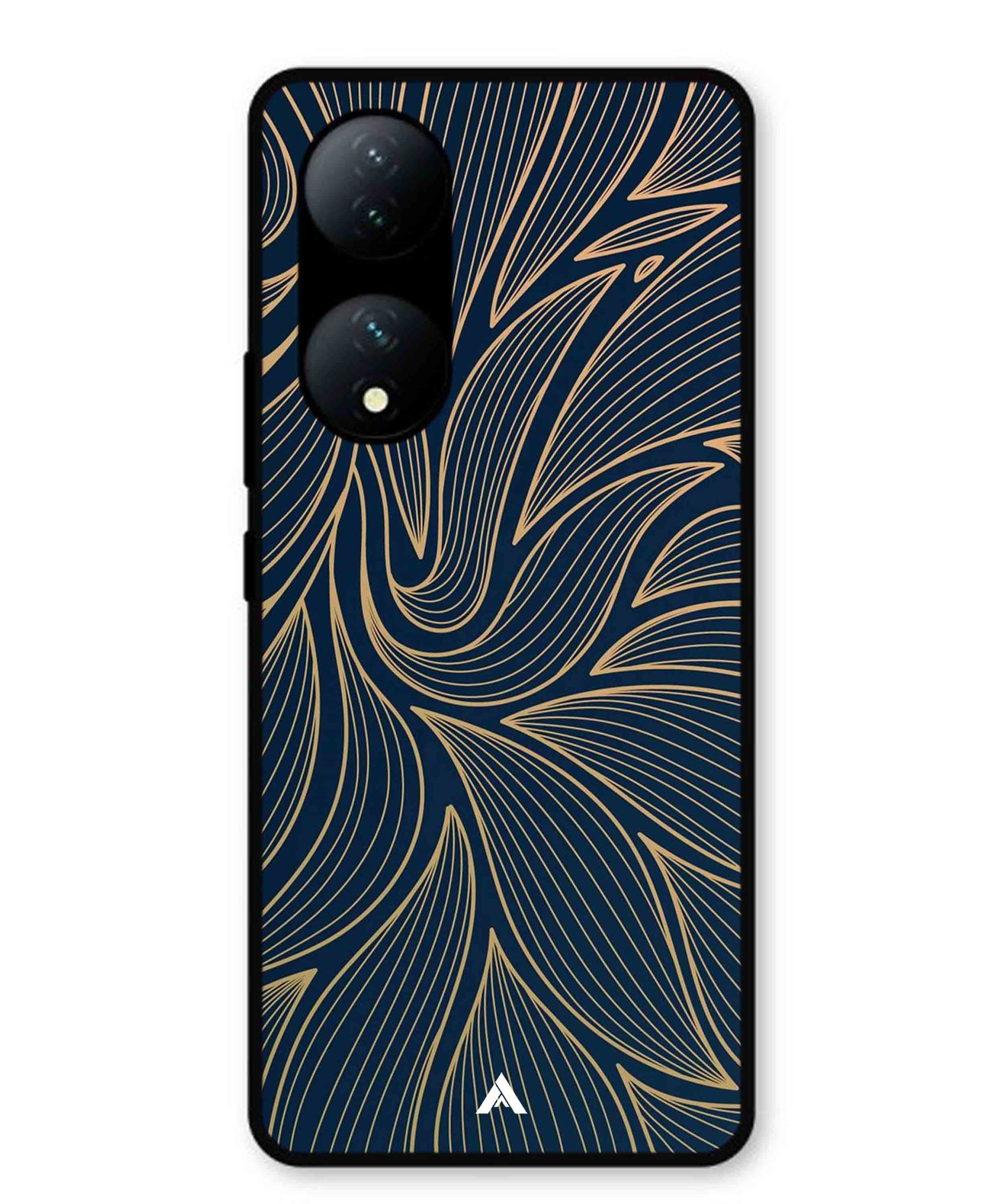 Stripe Pattern 18 Metal Back Cover Phone Case for Vivo Y100a